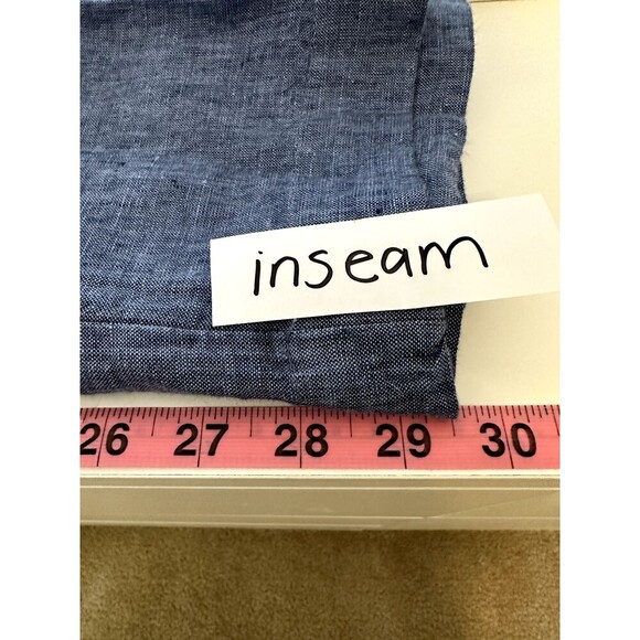 Charter Club Womans Linen Pull On Trousers Size L Minimal Travel Beach Old Money - Picture 7 of 13